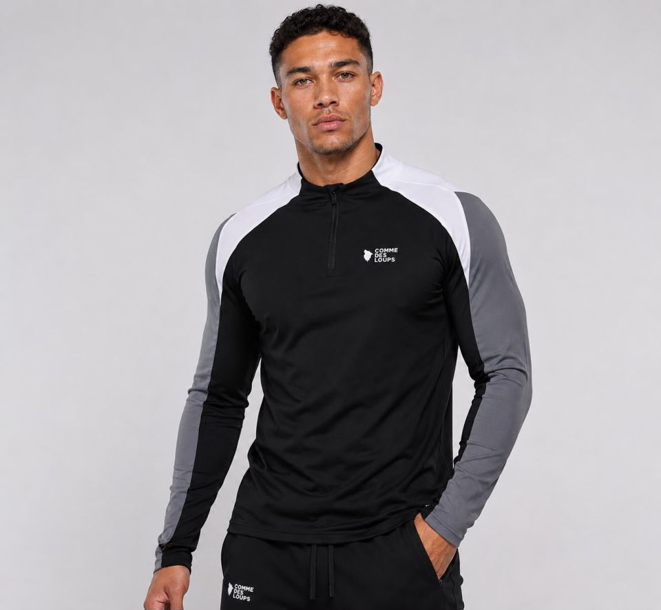 Tee-Shirt Manche Longue Comme Des Loups EMUL Noir