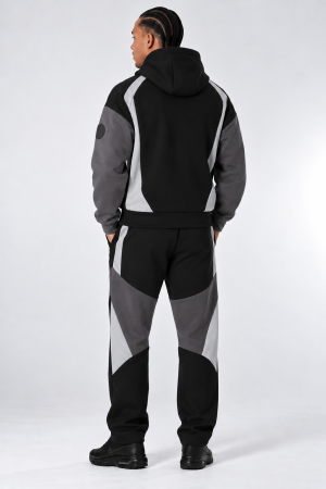 Ensemble streetwear noir et gris