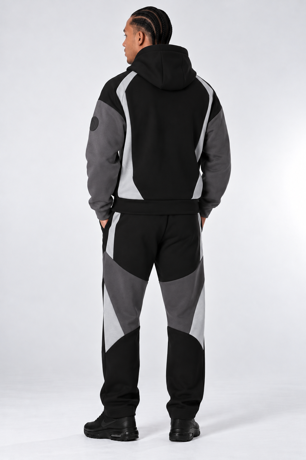 Ensemble streetwear noir et gris