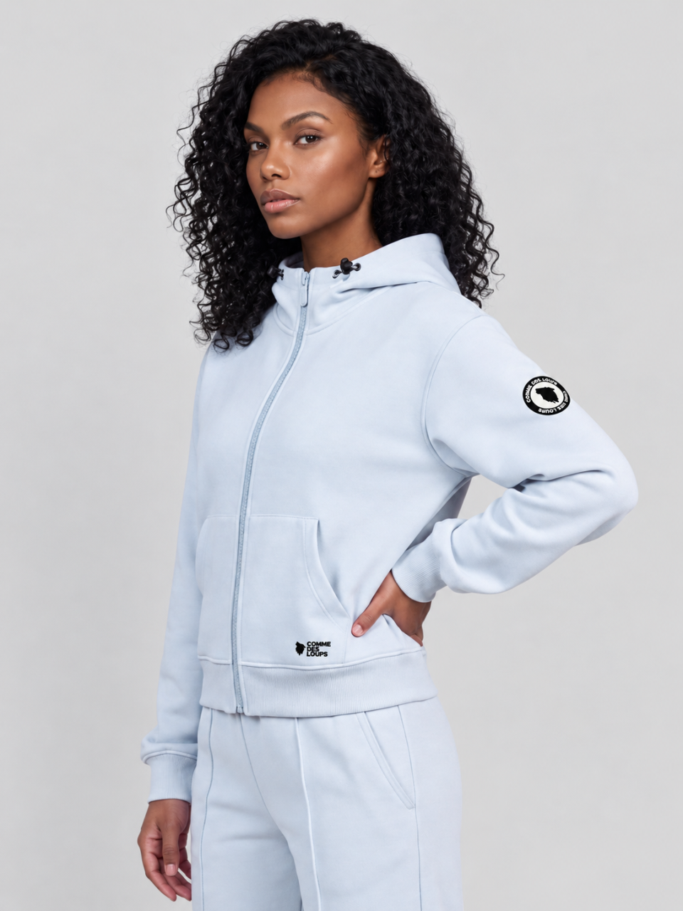Veste Zippée Femme LAGERTHA Gris Perle