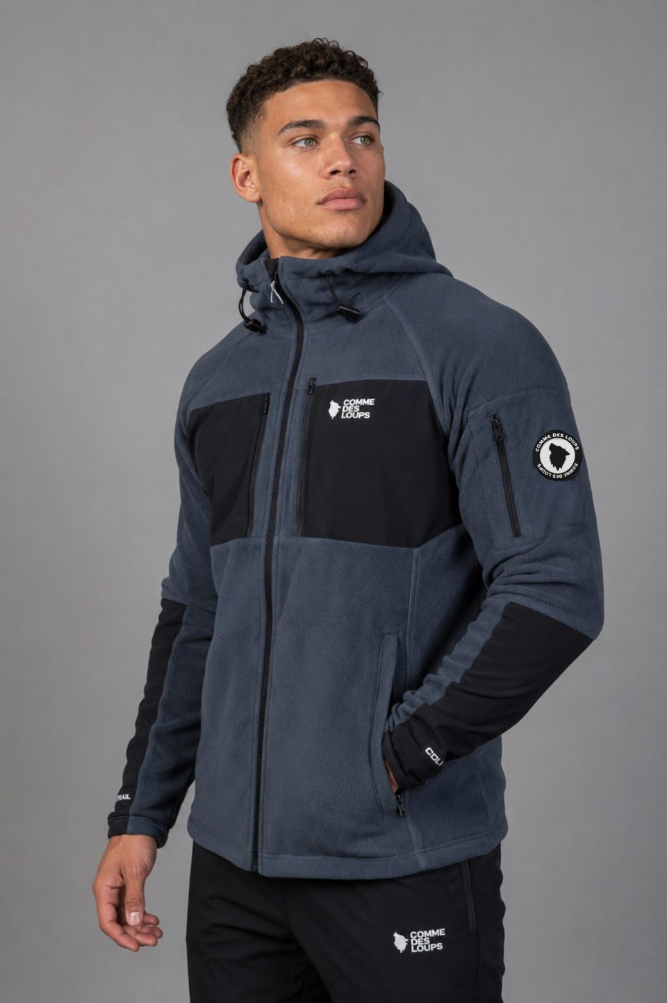 Veste Polaire Homme Comme Des Loups PEAK Anthracite