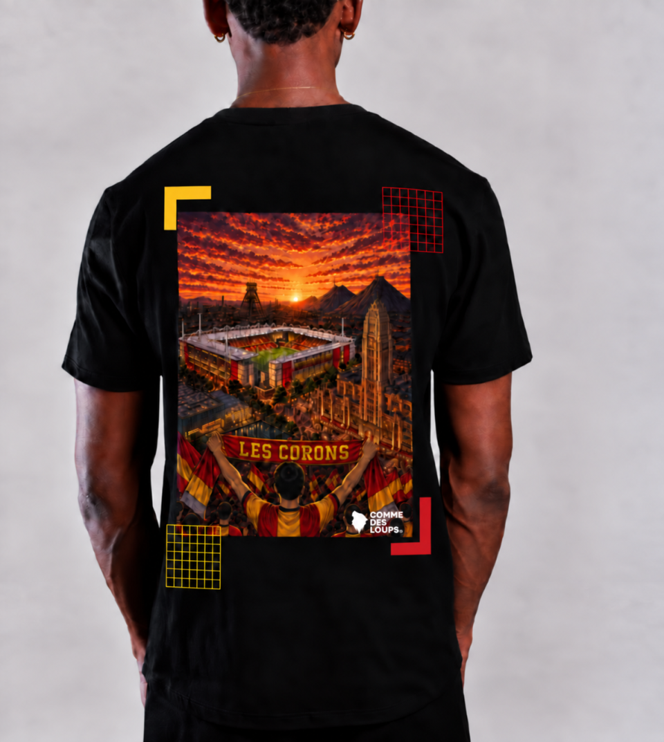 TEE-SHIRT CORONS COMME DES LOUPS NOIR