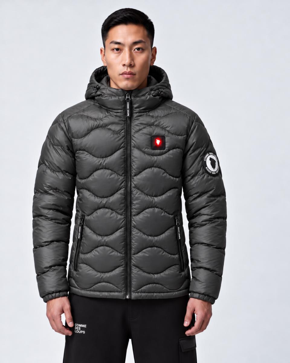 Doudoune Chauffante Capuche TYSON Anthracite