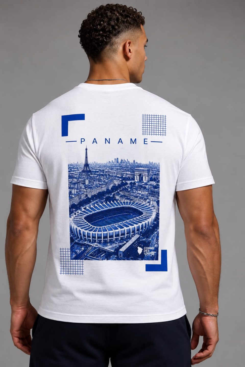TEE-SHIRT STADIUM PANAME COMME DES LOUPS BLANC