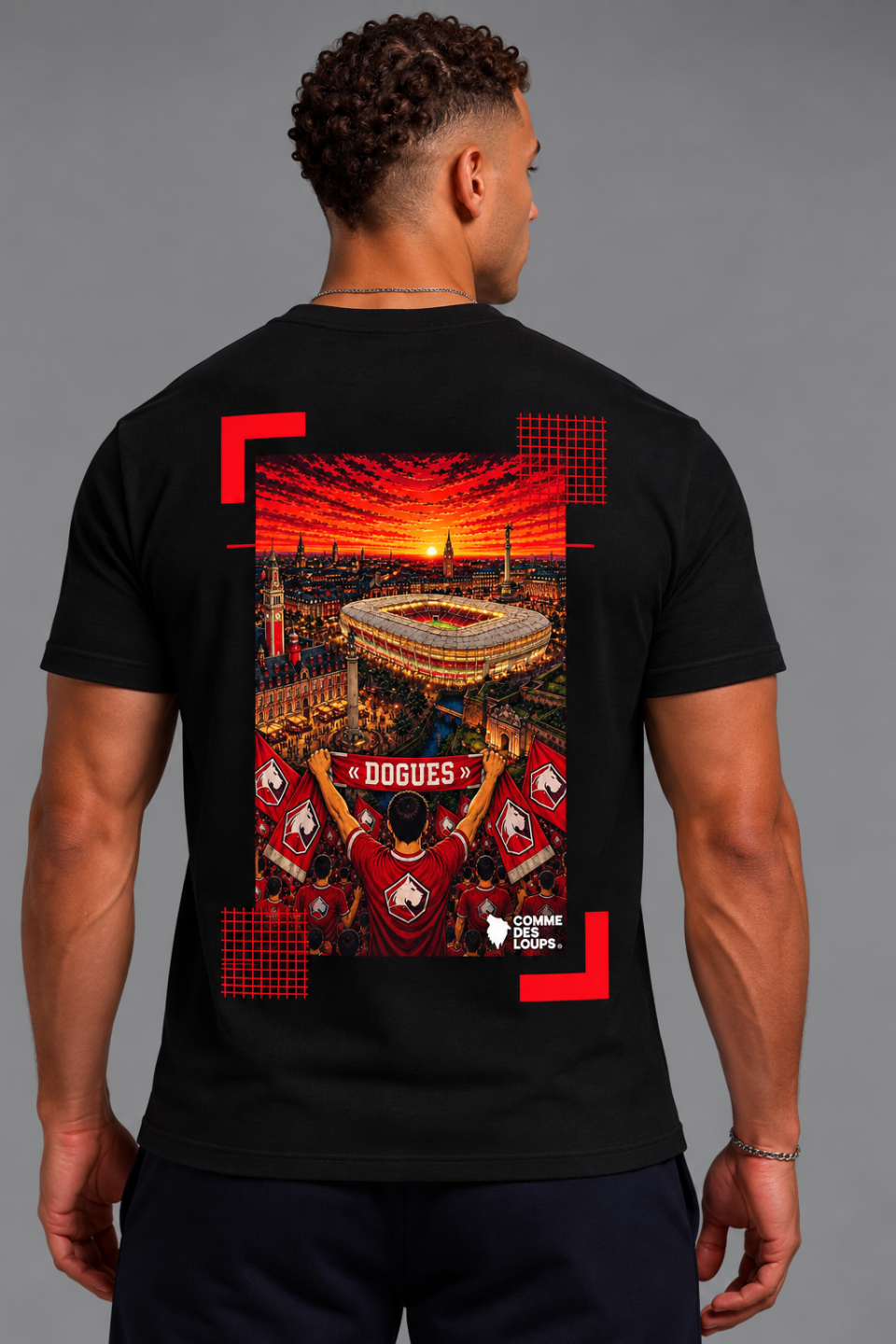 TEE-SHIRT DOGUES COMME DES LOUPS NOIR